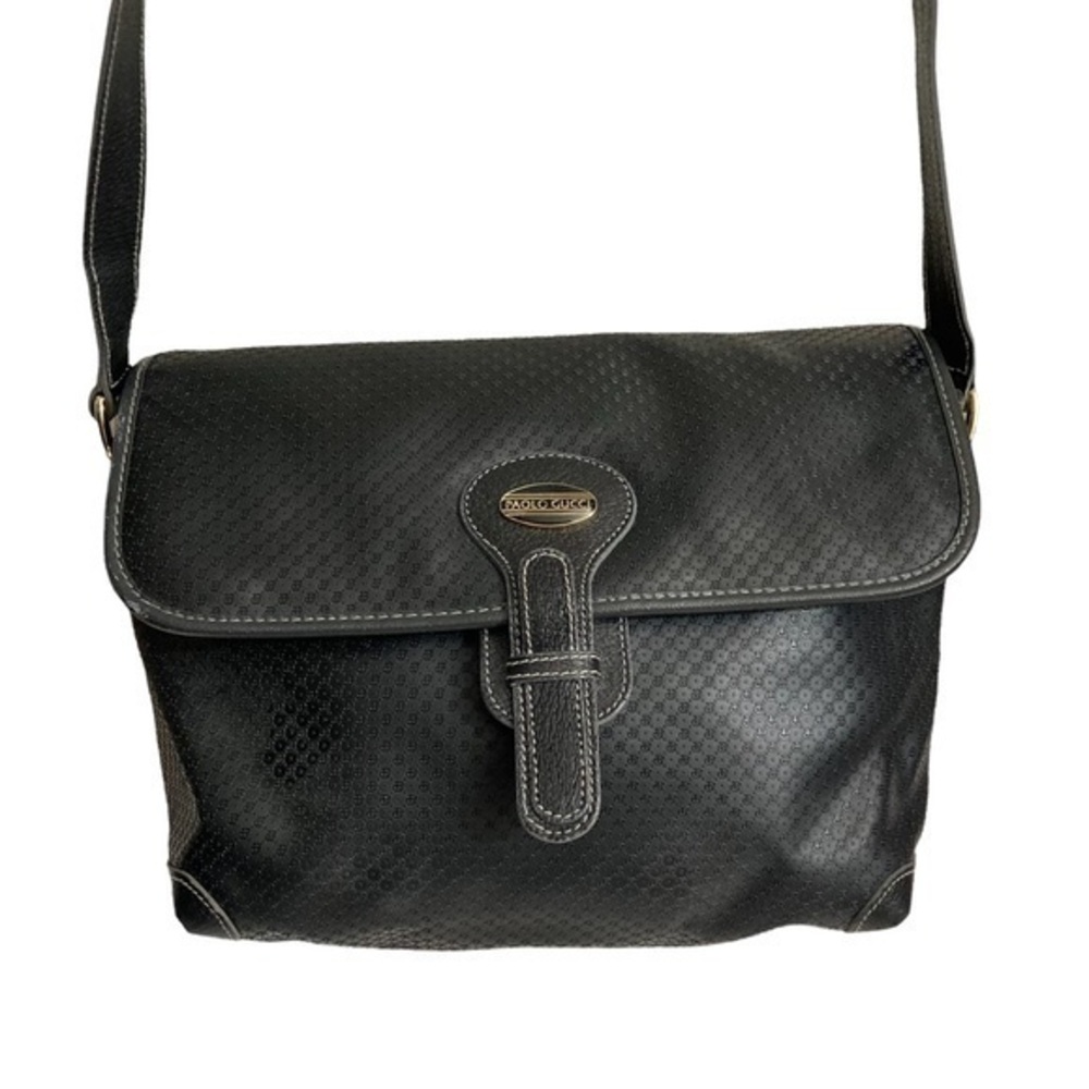 Paolo Gucci monogram messenger bag vintage RARE
